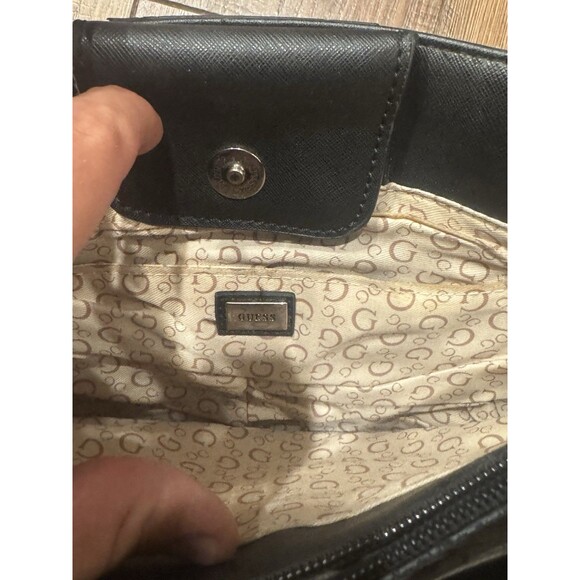 Guess Los Angeles Purse Shoulder Bag Gray All Over Design Logo (SEE PICS!) - Picture 5 of 8